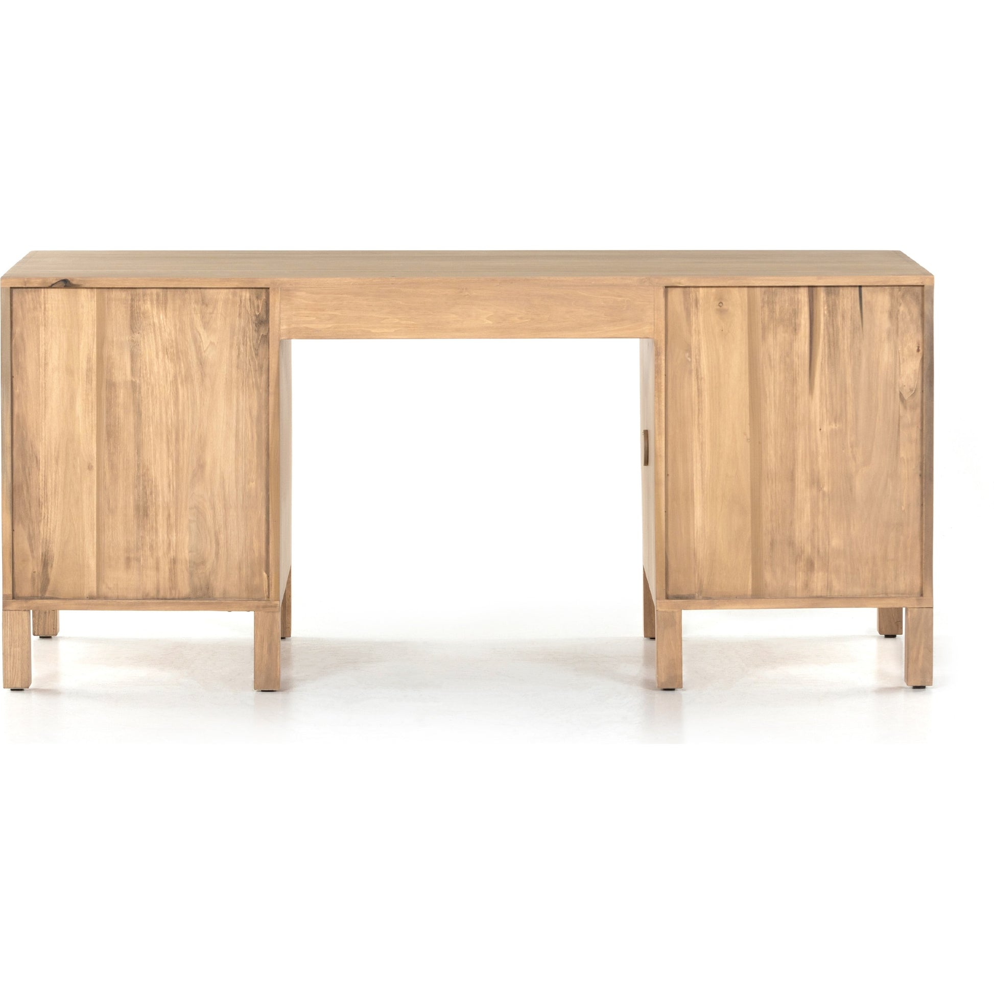 Isador Executive Desk by Four Hands. Made from solid poplar, top grain leather in a modern style.
