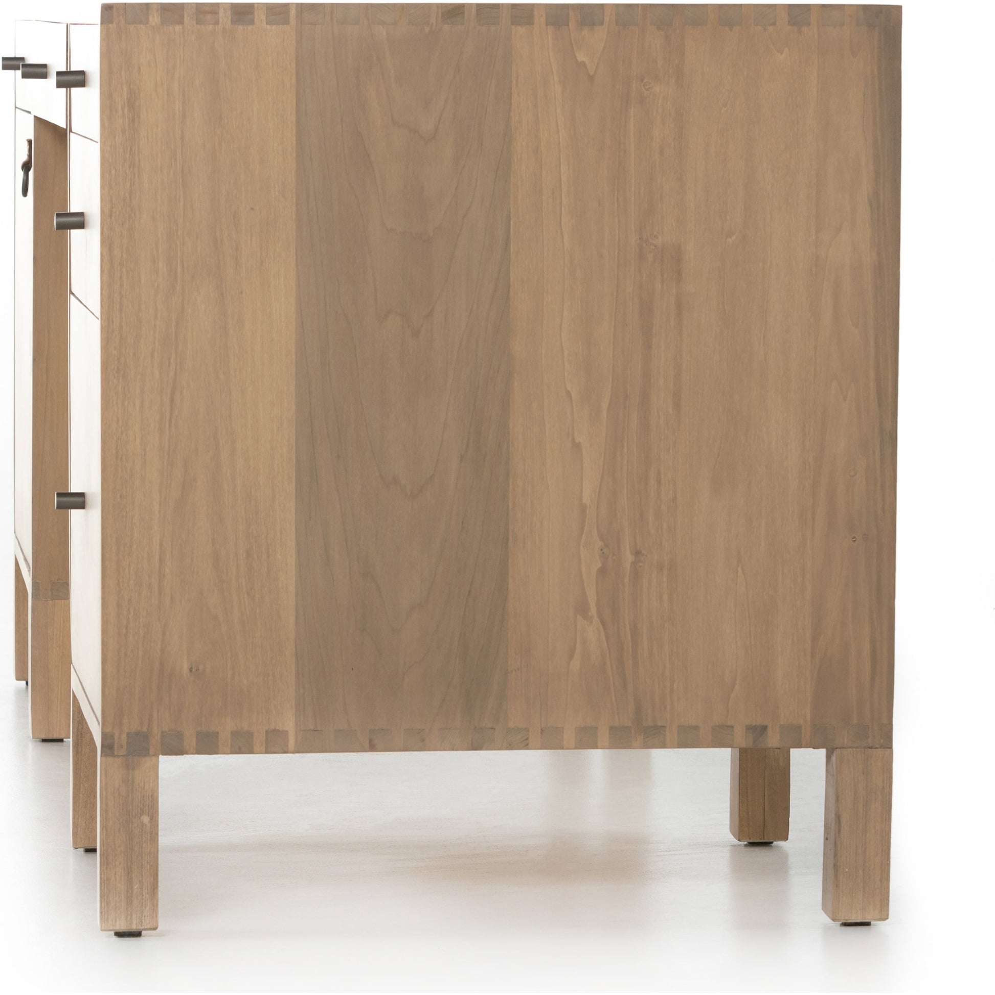 Isador Executive Desk by Four Hands. Made from solid poplar, top grain leather in a modern style.