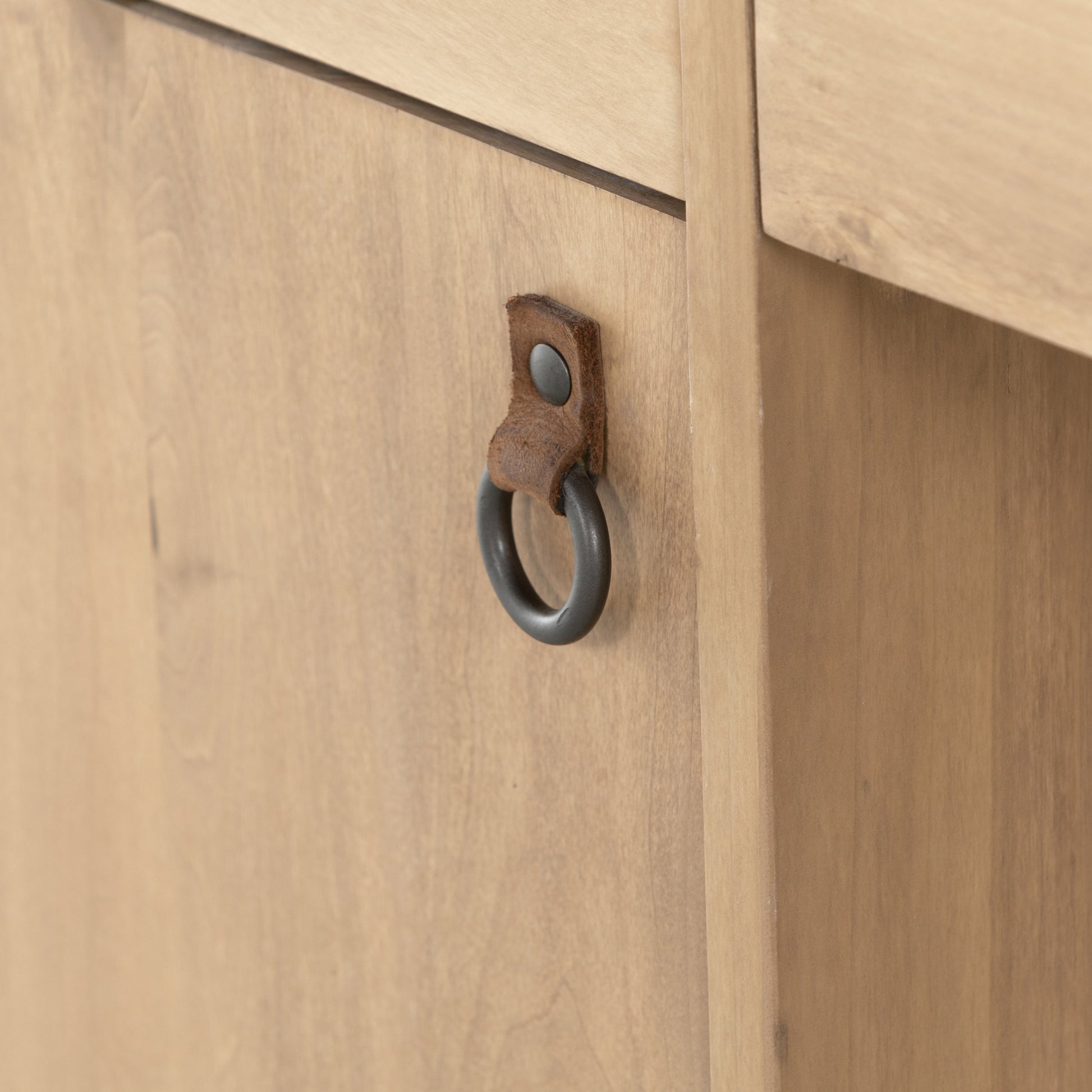 Isador Executive Desk by Four Hands. Made from solid poplar, top grain leather in a modern style.