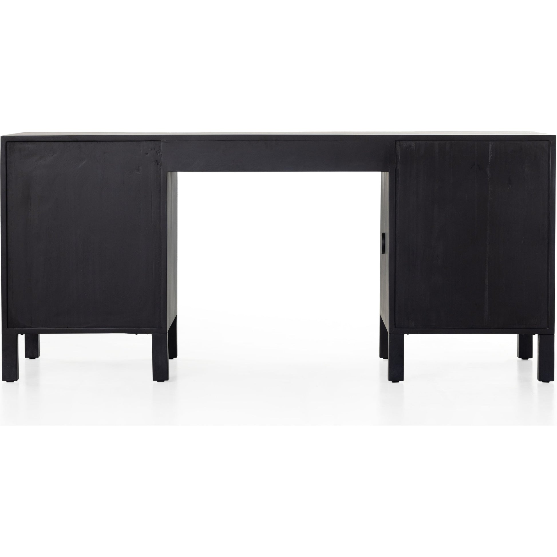 Isador Executive Desk by Four Hands. Made from solid poplar, top grain leather in a modern style.