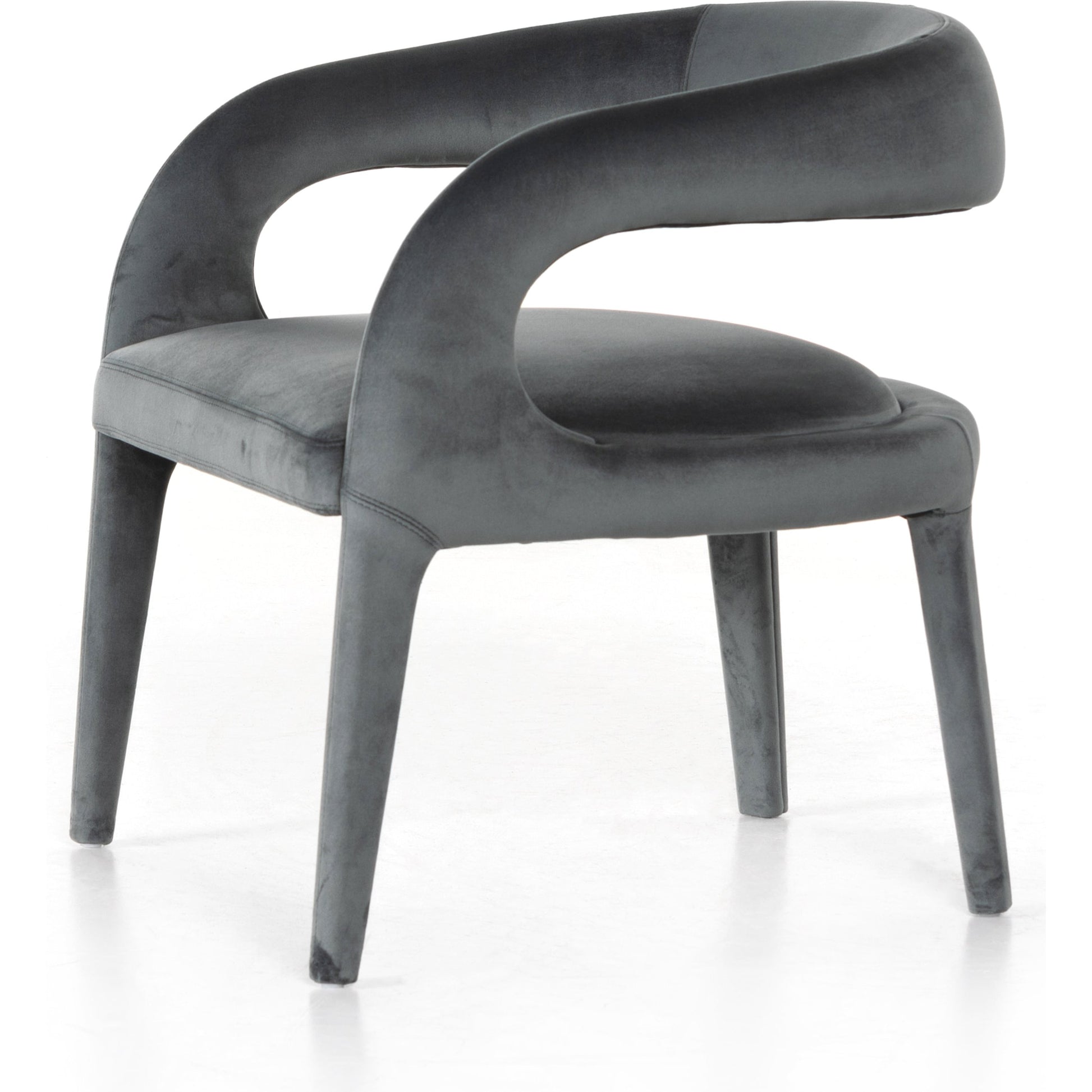 Hawkins Chair by Four Hands in sonoma butterscotch. Made from top grain leather, poplar plywood, 100% polyester in a modern style.