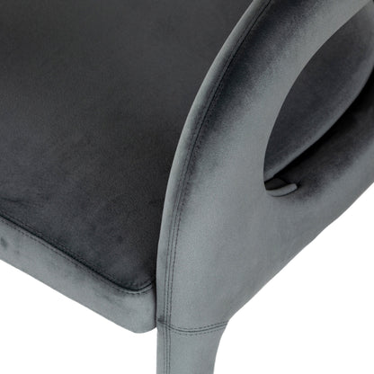 Hawkins Chair by Four Hands in sonoma butterscotch. Made from top grain leather, poplar plywood, 100% polyester in a modern style.