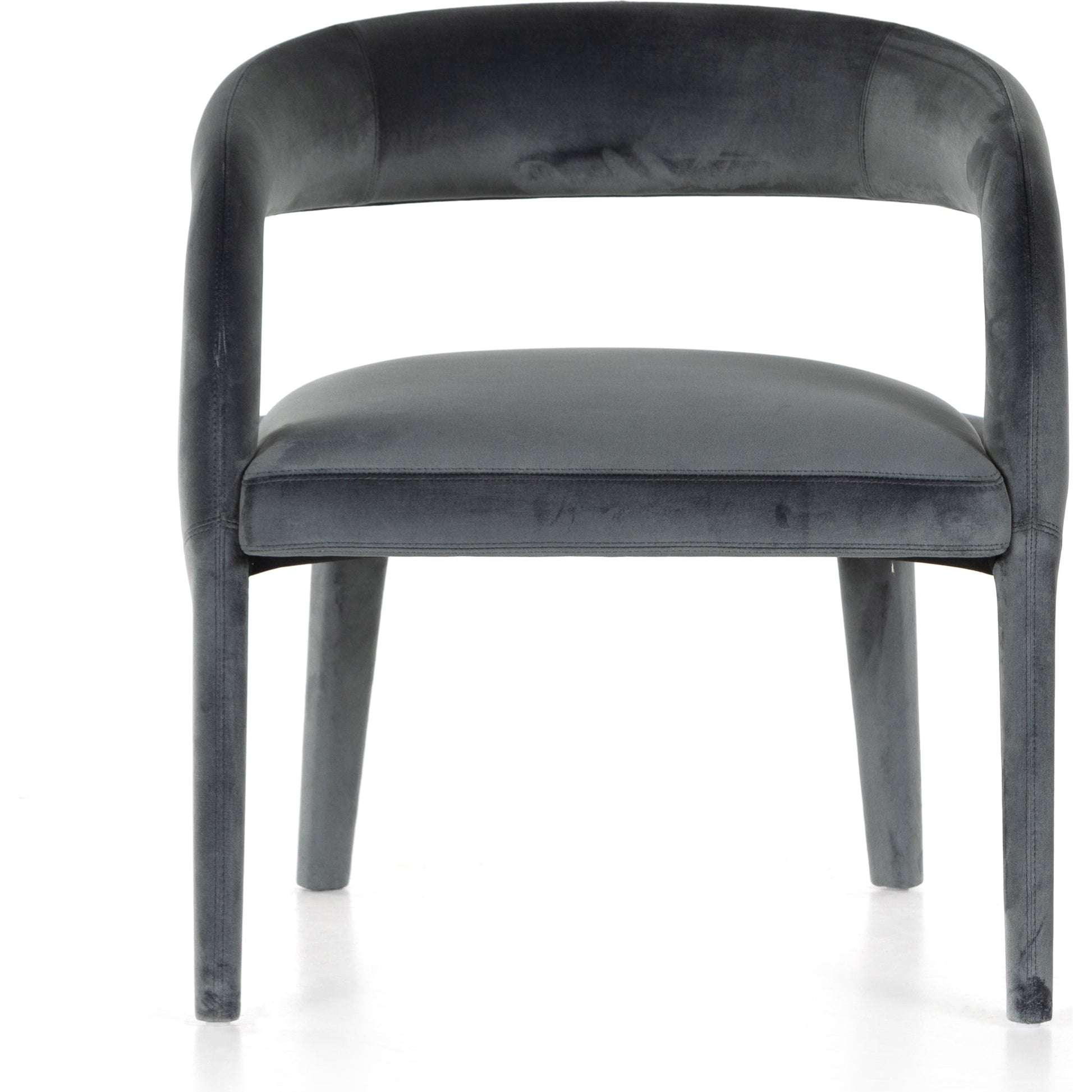 Hawkins Chair by Four Hands in sonoma butterscotch. Made from top grain leather, poplar plywood, 100% polyester in a modern style.