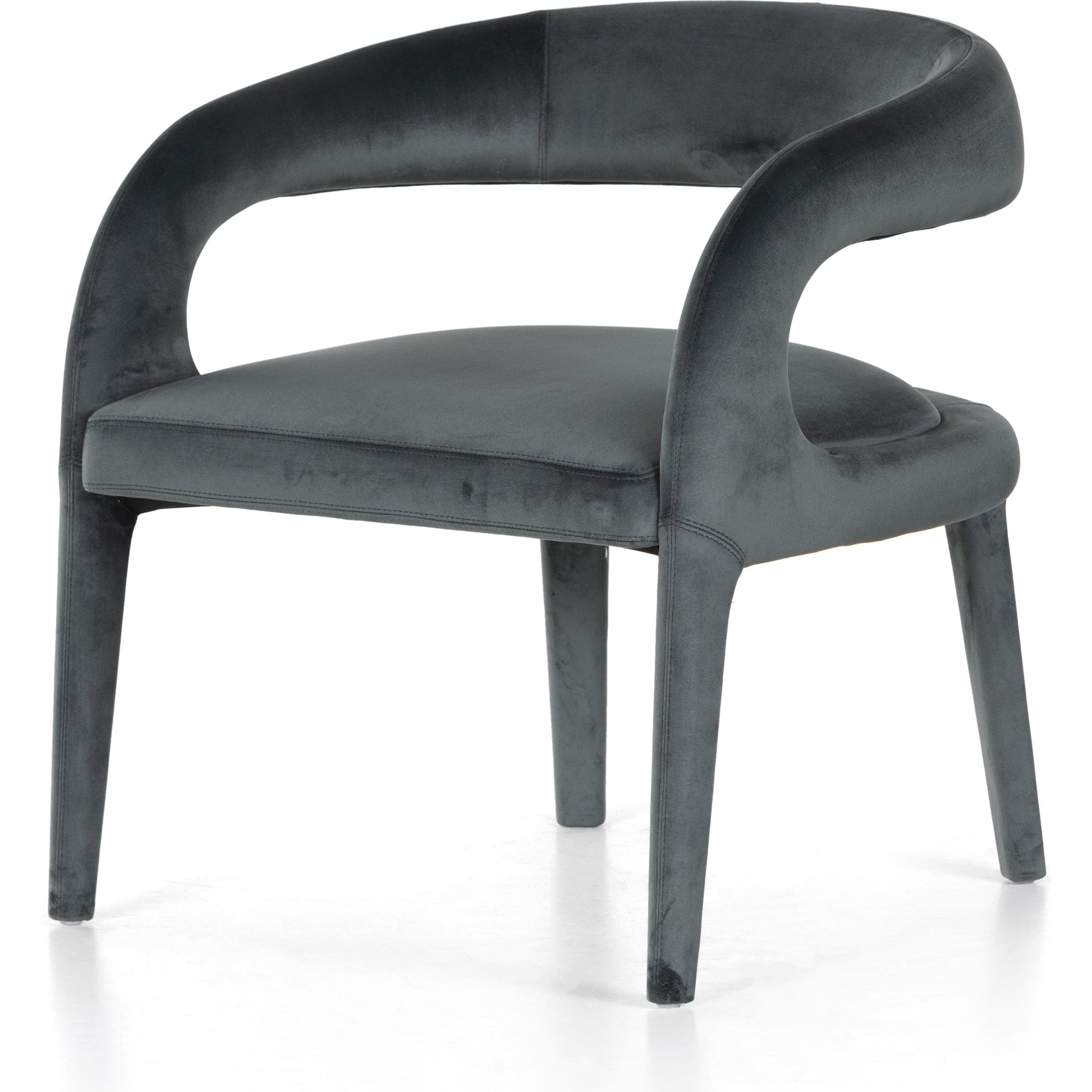 Hawkins Chair by Four Hands in sonoma butterscotch. Made from top grain leather, poplar plywood, 100% polyester in a modern style.