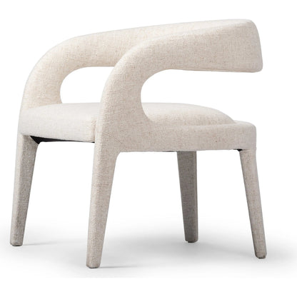 Hawkins Chair by Four Hands in sonoma butterscotch. Made from top grain leather, poplar plywood, 100% polyester in a modern style.