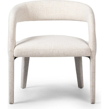 Hawkins Chair by Four Hands in sonoma butterscotch. Made from top grain leather, poplar plywood, 100% polyester in a modern style.
