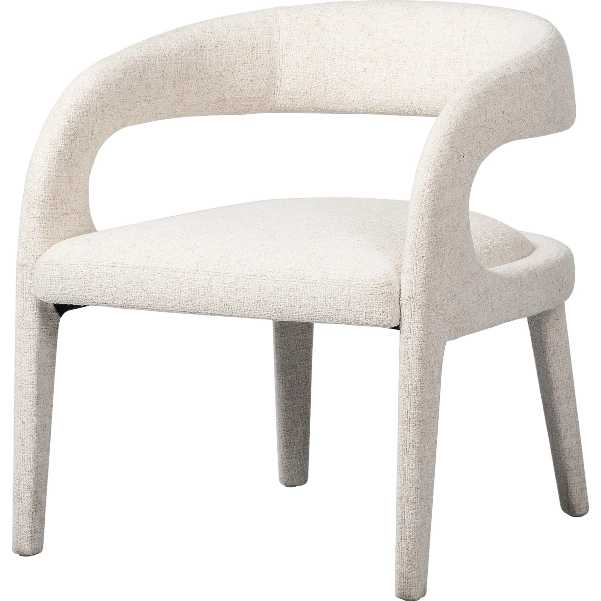 Hawkins Chair by Four Hands in sonoma butterscotch. Made from top grain leather, poplar plywood, 100% polyester in a modern style.