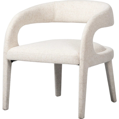 Hawkins Chair by Four Hands in sonoma butterscotch. Made from top grain leather, poplar plywood, 100% polyester in a modern style.