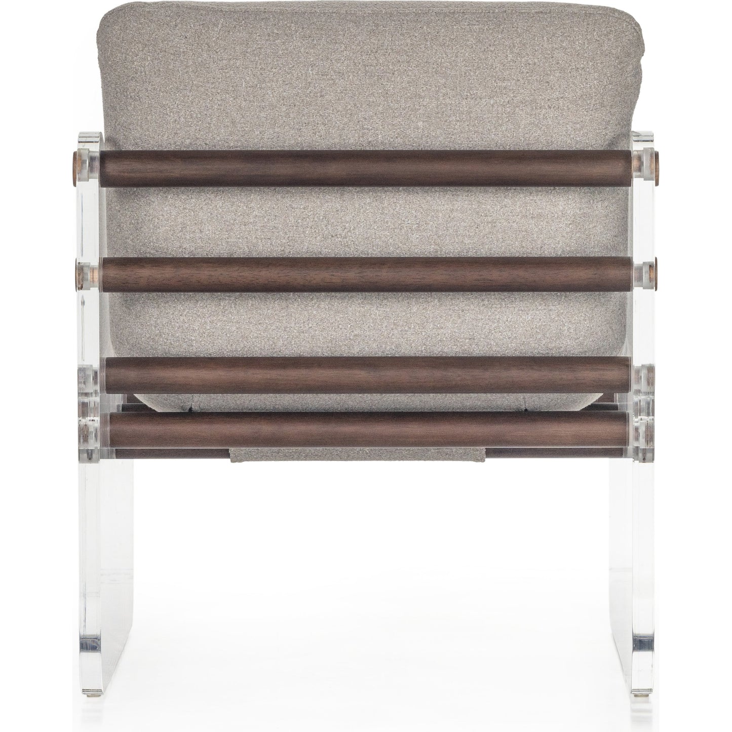 005 SI-1901674 | Additional Silo | Cassius Chair by Four Hands in torrance silver, almond, clear acrylic. Made from 100% recycled olefin, acrylic, solid parawood in a modern style.