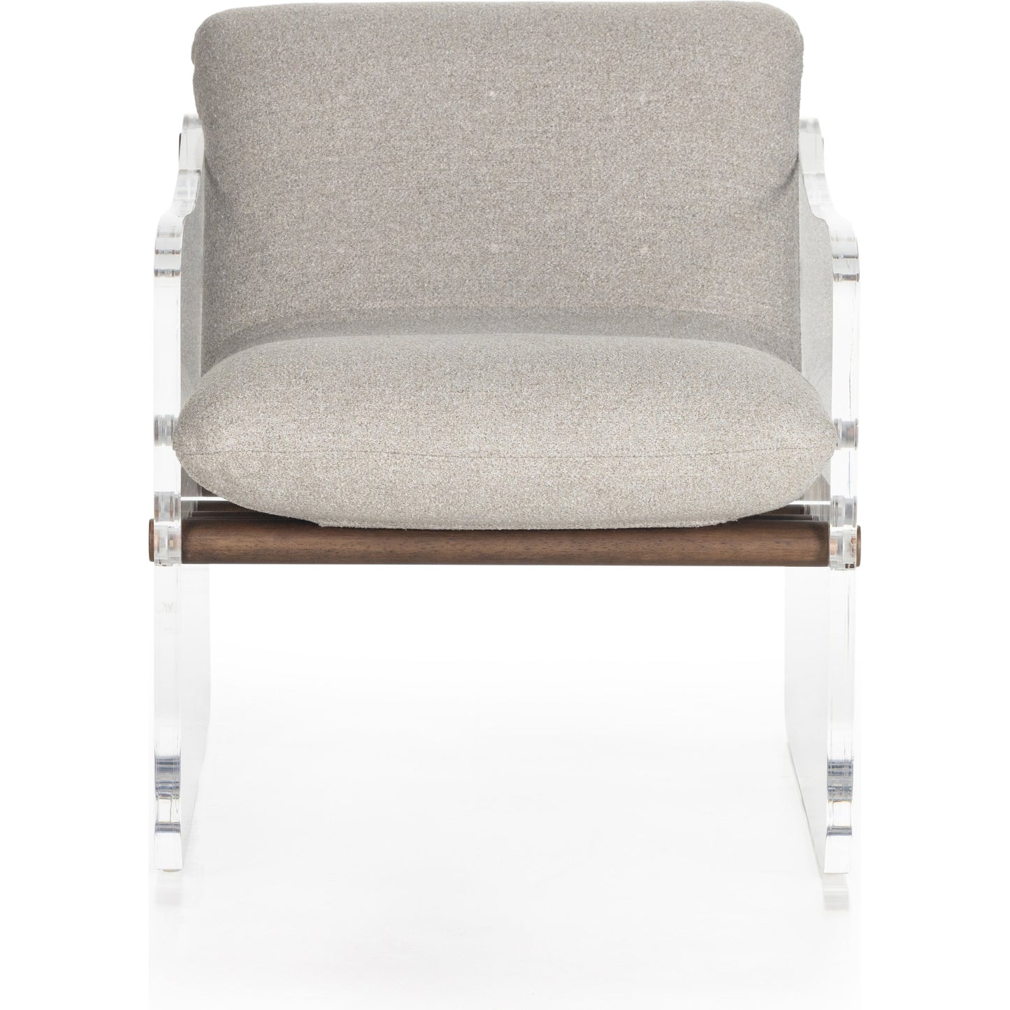 003 SI-1901674 | Additional Silo | Cassius Chair by Four Hands in torrance silver, almond, clear acrylic. Made from 100% recycled olefin, acrylic, solid parawood in a modern style.