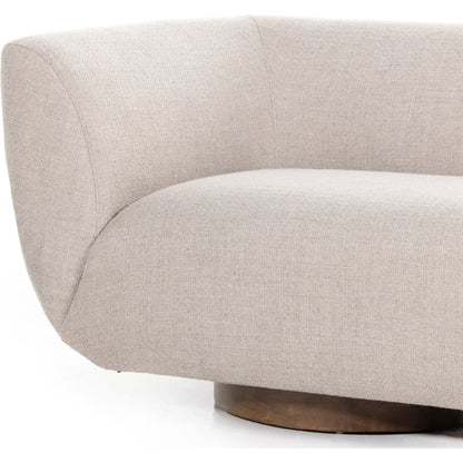 Sabine Sofa by Four Hands in weathered sepia. Made from unique in a modern style.