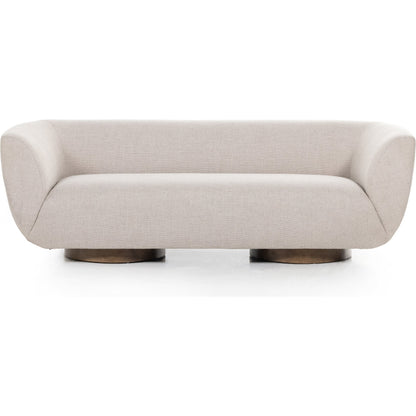 Sabine Sofa by Four Hands in weathered sepia. Made from unique in a modern style.