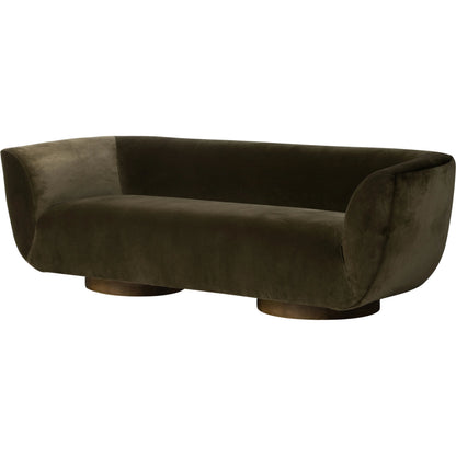 Sabine Sofa by Four Hands in weathered sepia. Made from unique in a modern style.
