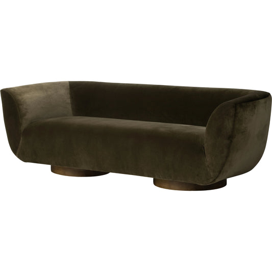 Sabine Sofa by Four Hands in weathered sepia. Made from unique in a modern style.
