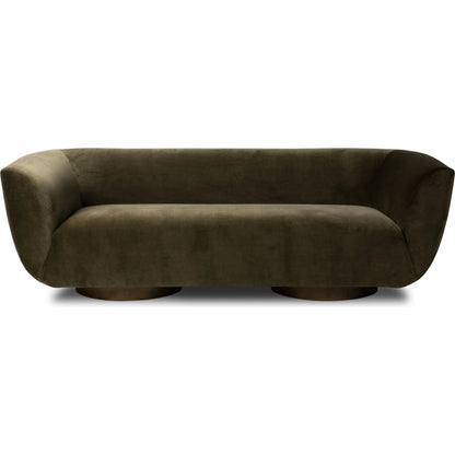 Sabine Sofa by Four Hands in weathered sepia. Made from unique in a modern style.