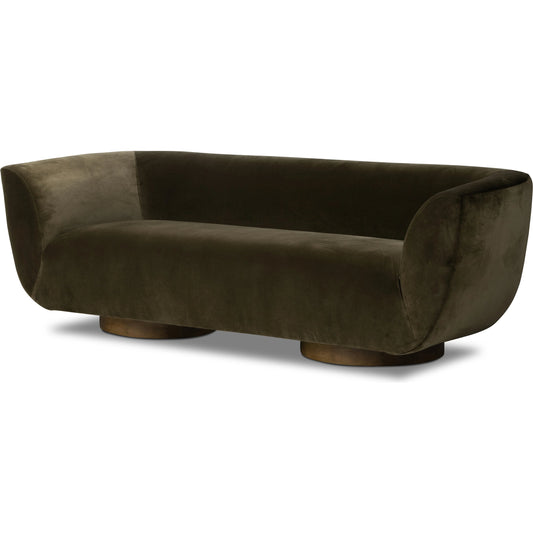 Sabine Sofa by Four Hands in weathered sepia. Made from unique in a modern style.