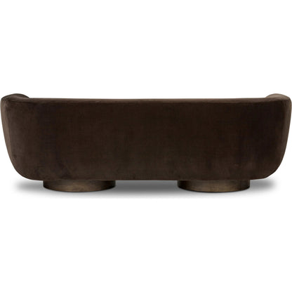 Sabine Sofa by Four Hands in weathered sepia. Made from unique in a modern style.