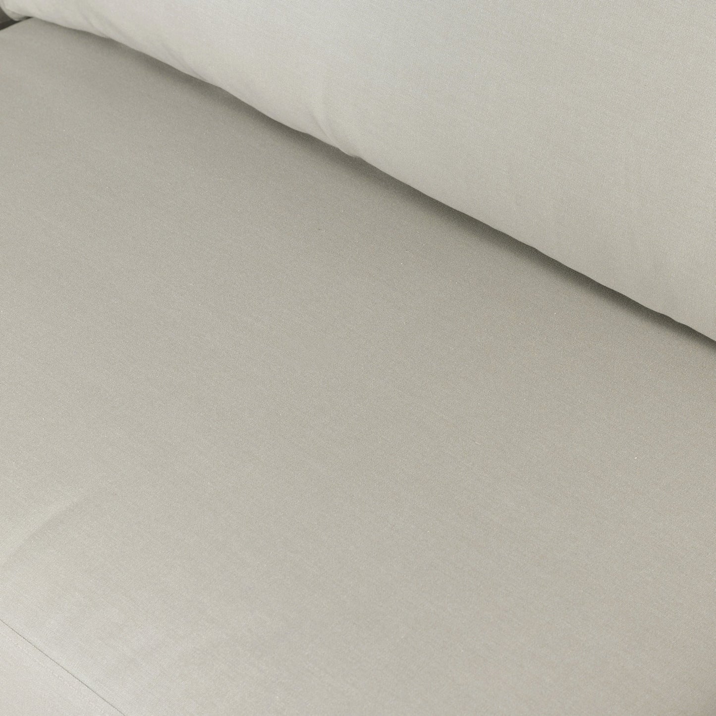 009 SI-1977013 | Closeup | Amaya Outdoor Sofa by Four Hands in royal taupe and natural acacia. Made from solid fsc®-certified acacia, 100% polyester in a modern style.