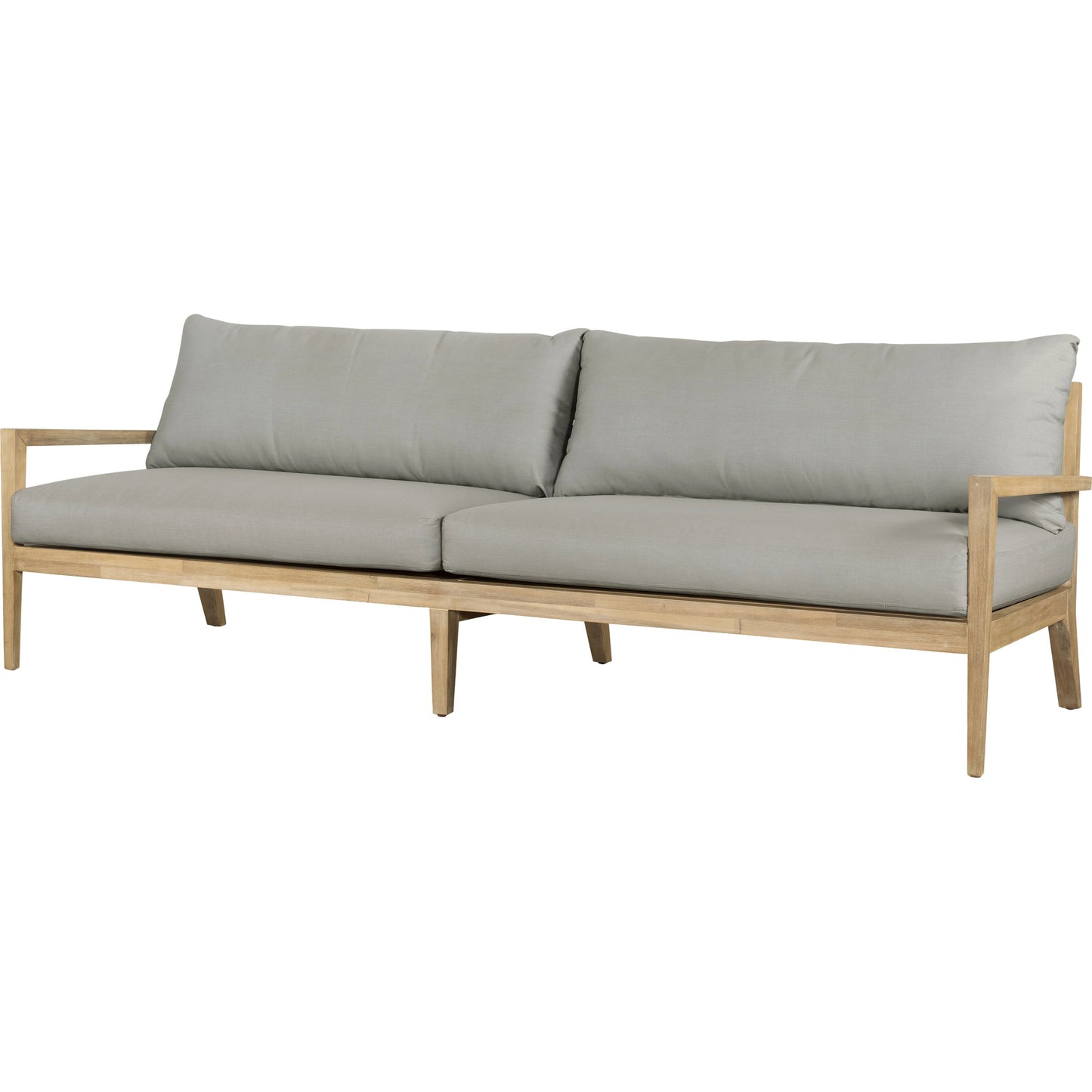 002 SI-1977013 | Additional Silo | Amaya Outdoor Sofa by Four Hands in royal taupe and natural acacia. Made from solid fsc®-certified acacia, 100% polyester in a modern style.