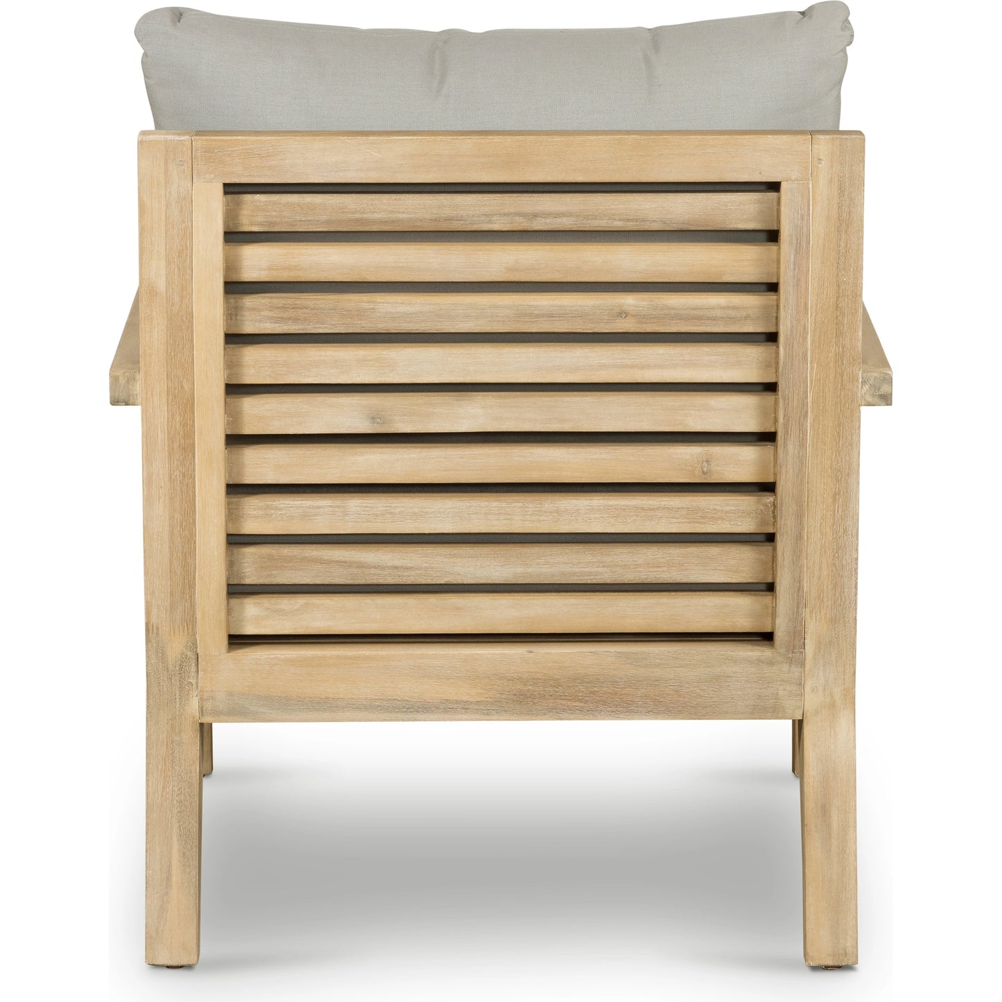 005 SI-1977010 | Additional Silo | Amaya Outdoor Chair by Four Hands in royal taupe and natural acacia. Made from 100% polyester, solid fsc®-certified acacia in a modern style.