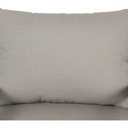 Amaya Outdoor Chair by Four Hands in royal taupe and natural acacia. Made from 100% polyester, solid fsc®-certified acacia in a modern style.