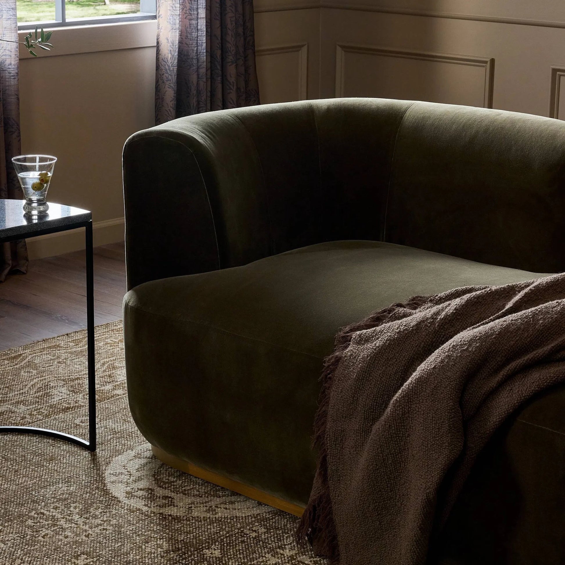 Deandra Tete a Tete Chaise by Four Hands. Made from unique in a modern style.