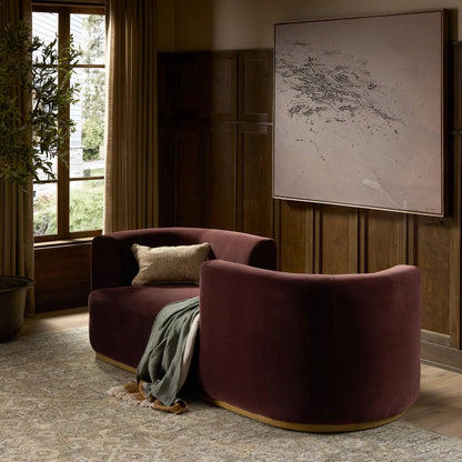 Deandra Tete a Tete Chaise by Four Hands. Made from unique in a modern style.
