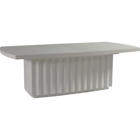 Sarto Dining Table by Artistica Home in cerused white grey. Made from unique in a transitional style.
