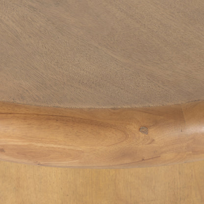 Zach Coffee Table by Four Hands in burnished parawood. Made from solid parawood in a modern style.