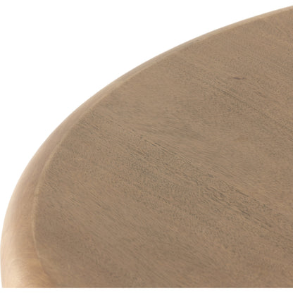 Zach Coffee Table by Four Hands in burnished parawood. Made from solid parawood in a modern style.