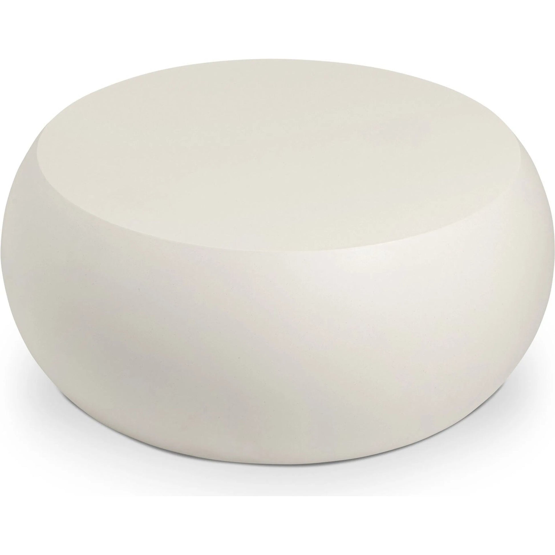 West Coffee Table by Four Hands in ivory clay. Made from unique in a modern style.