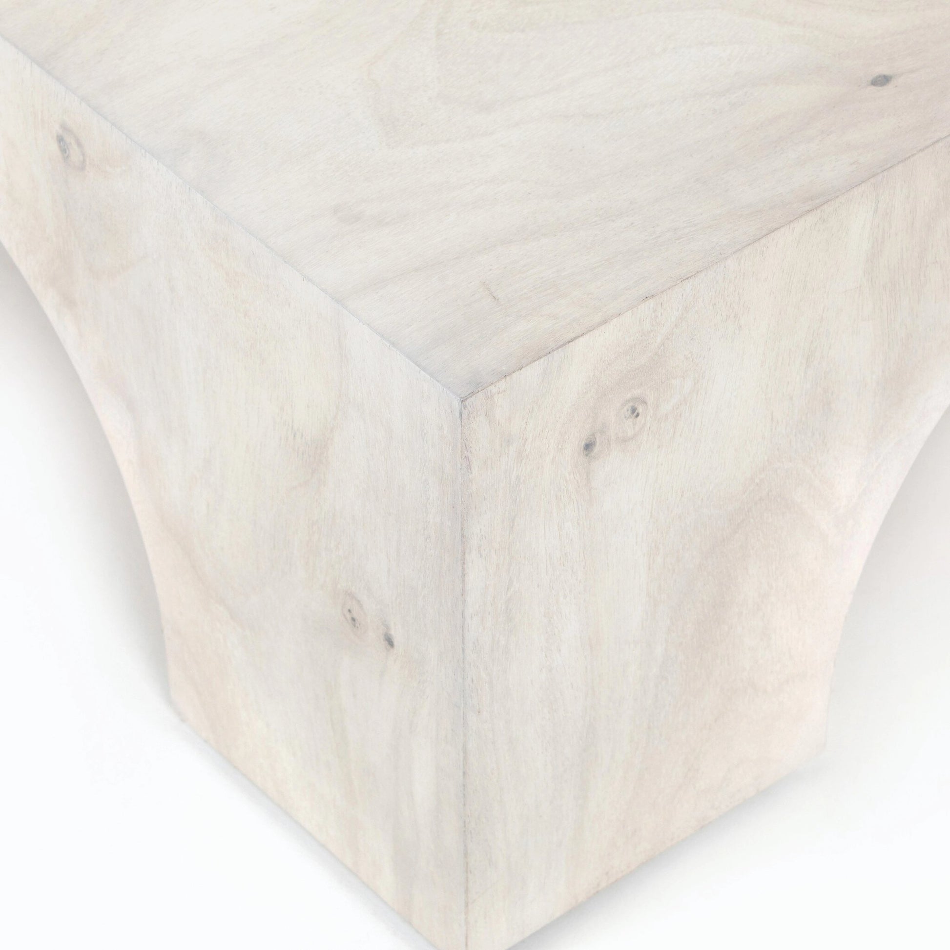 Fausto Coffee Table by Four Hands in bleached guanacaste. Made from thick guanacaste veneer in a modern style.