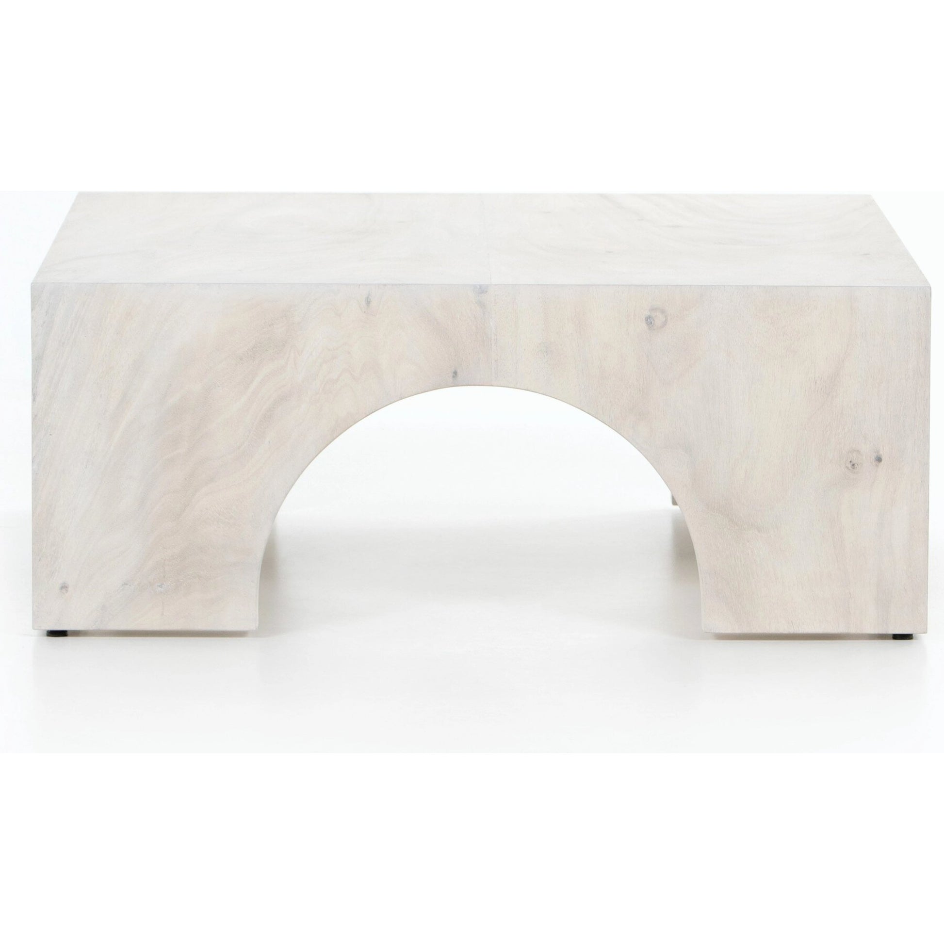 Fausto Coffee Table by Four Hands in bleached guanacaste. Made from thick guanacaste veneer in a modern style.
