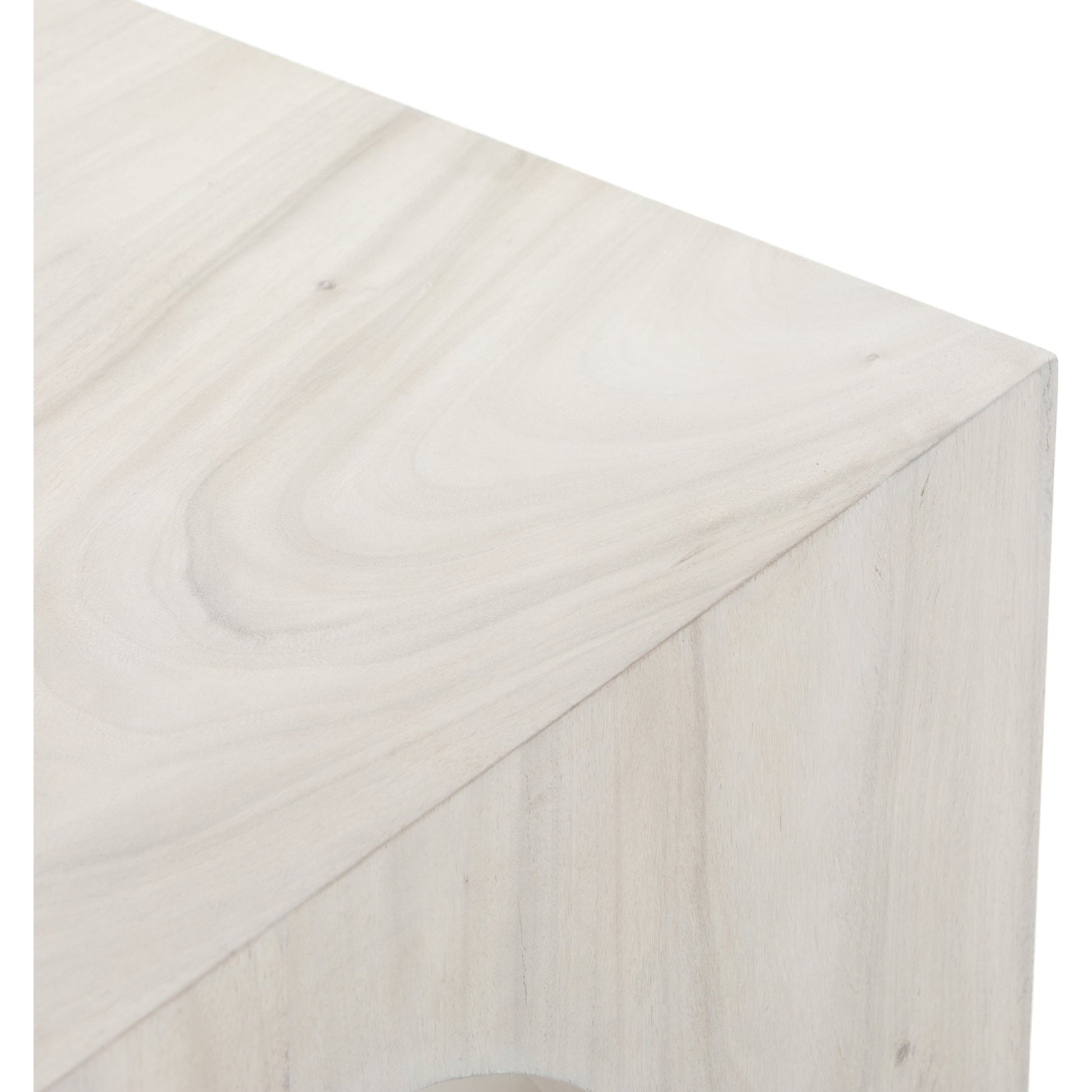 Fausto Coffee Table by Four Hands in bleached guanacaste. Made from thick guanacaste veneer in a modern style.