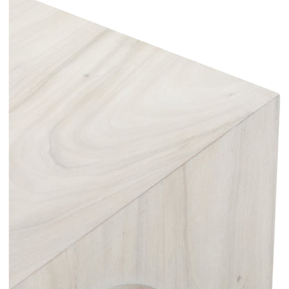 Fausto Coffee Table by Four Hands in bleached guanacaste. Made from thick guanacaste veneer in a modern style.