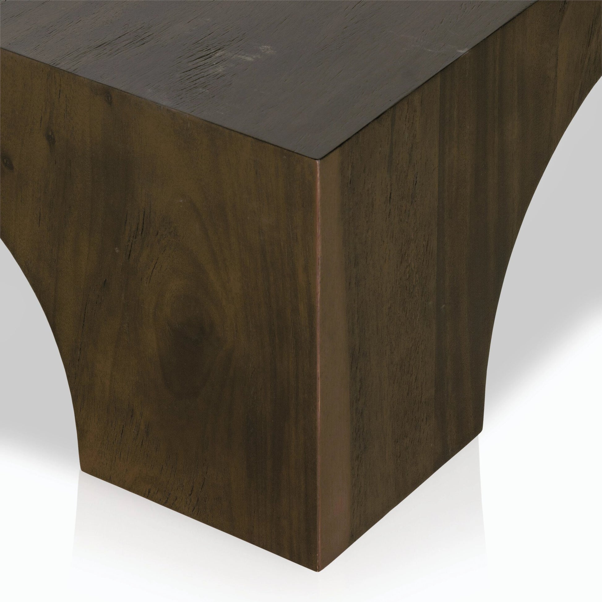 Fausto Coffee Table by Four Hands in bleached guanacaste. Made from thick guanacaste veneer in a modern style.