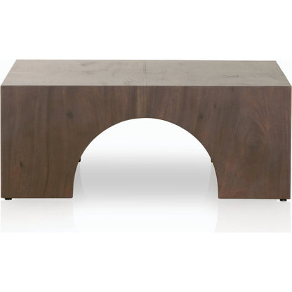 Fausto Coffee Table by Four Hands in bleached guanacaste. Made from thick guanacaste veneer in a modern style.