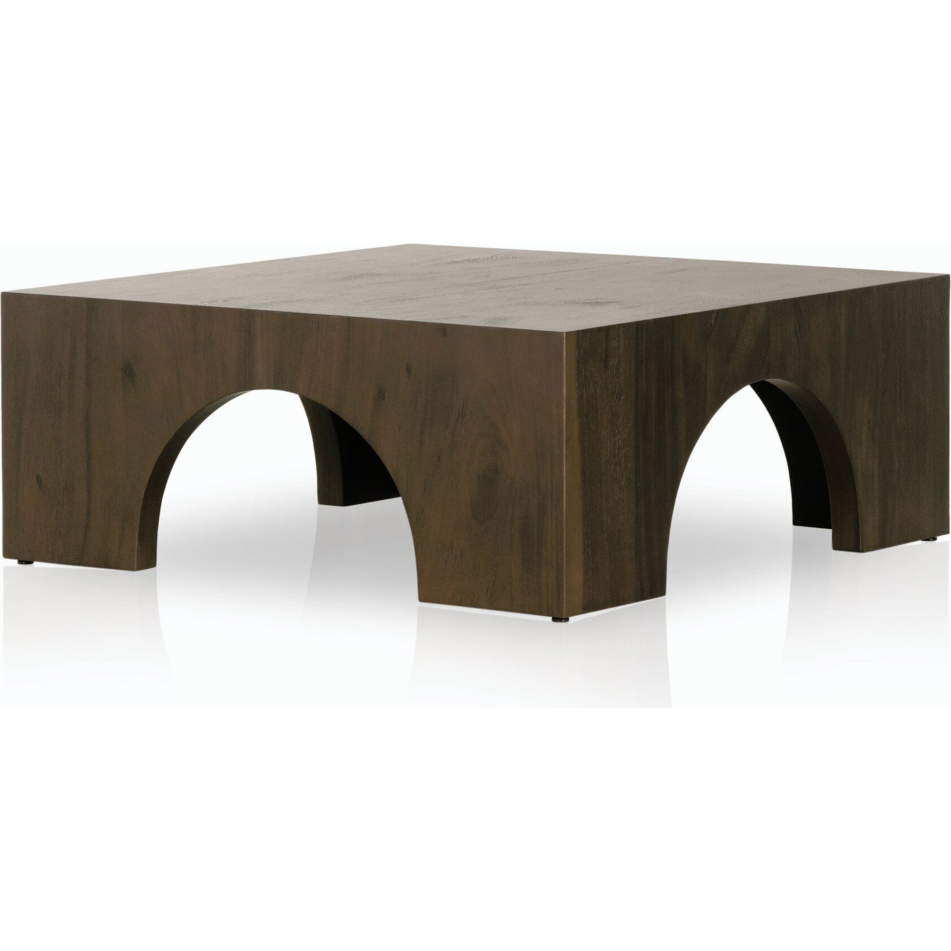 Fausto Coffee Table by Four Hands in bleached guanacaste. Made from thick guanacaste veneer in a modern style.