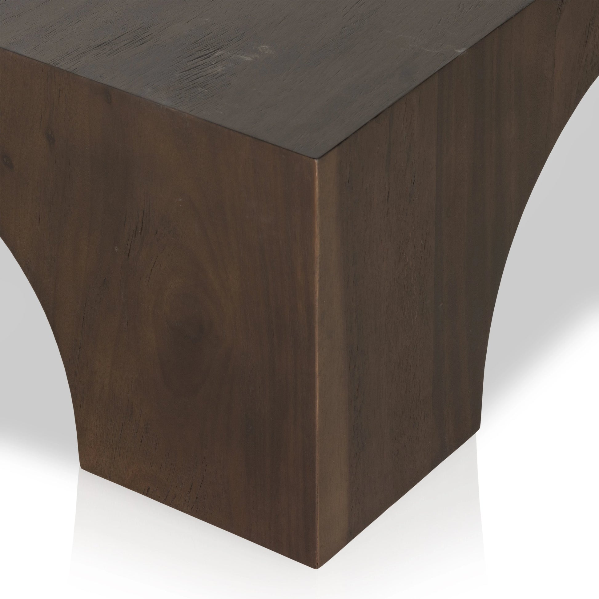 Fausto Coffee Table by Four Hands in bleached guanacaste. Made from thick guanacaste veneer in a modern style.