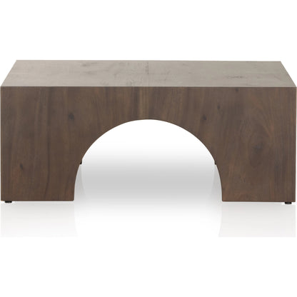 Fausto Coffee Table by Four Hands in bleached guanacaste. Made from thick guanacaste veneer in a modern style.