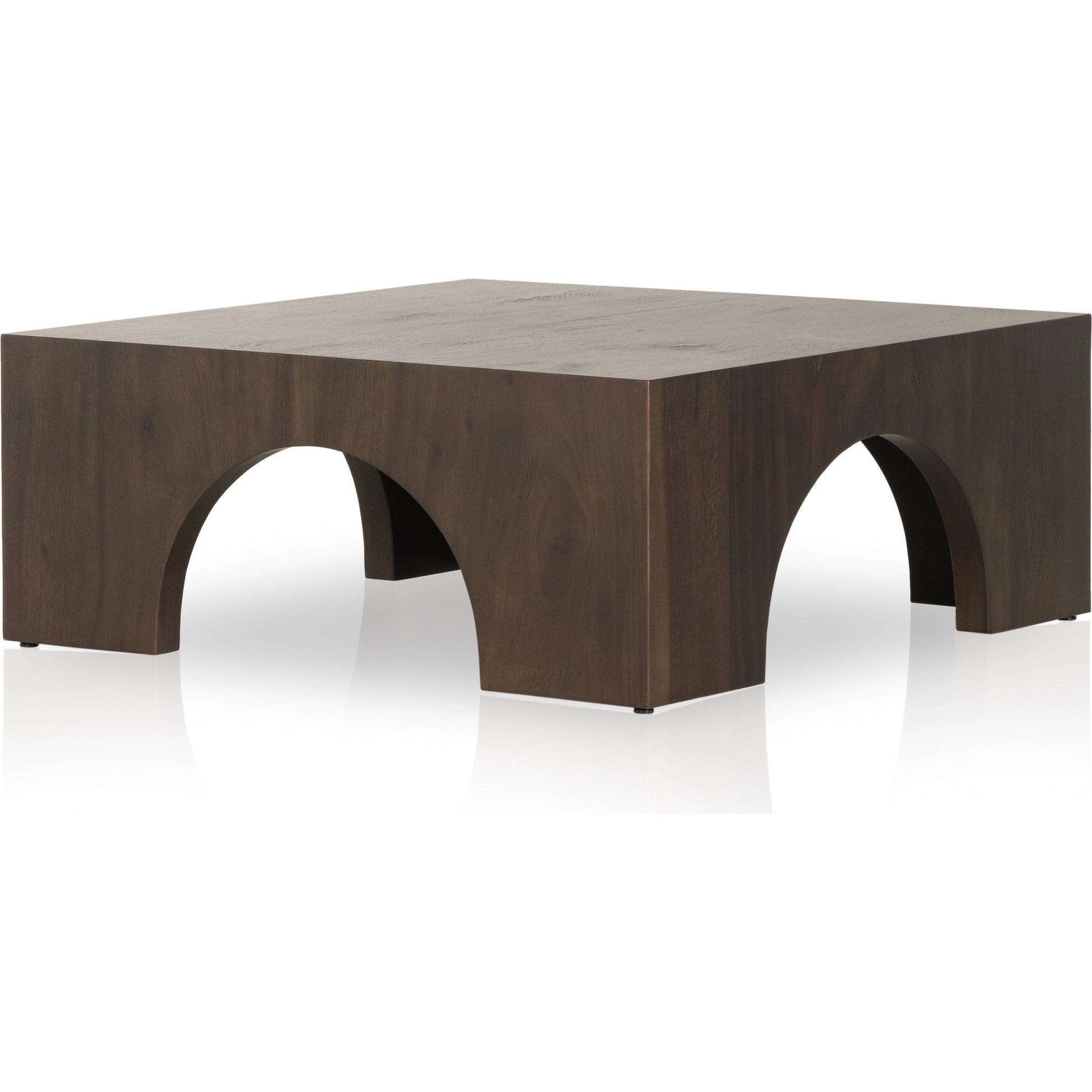 Fausto Coffee Table by Four Hands in bleached guanacaste. Made from thick guanacaste veneer in a modern style.