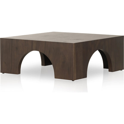 Fausto Coffee Table by Four Hands in bleached guanacaste. Made from thick guanacaste veneer in a modern style.