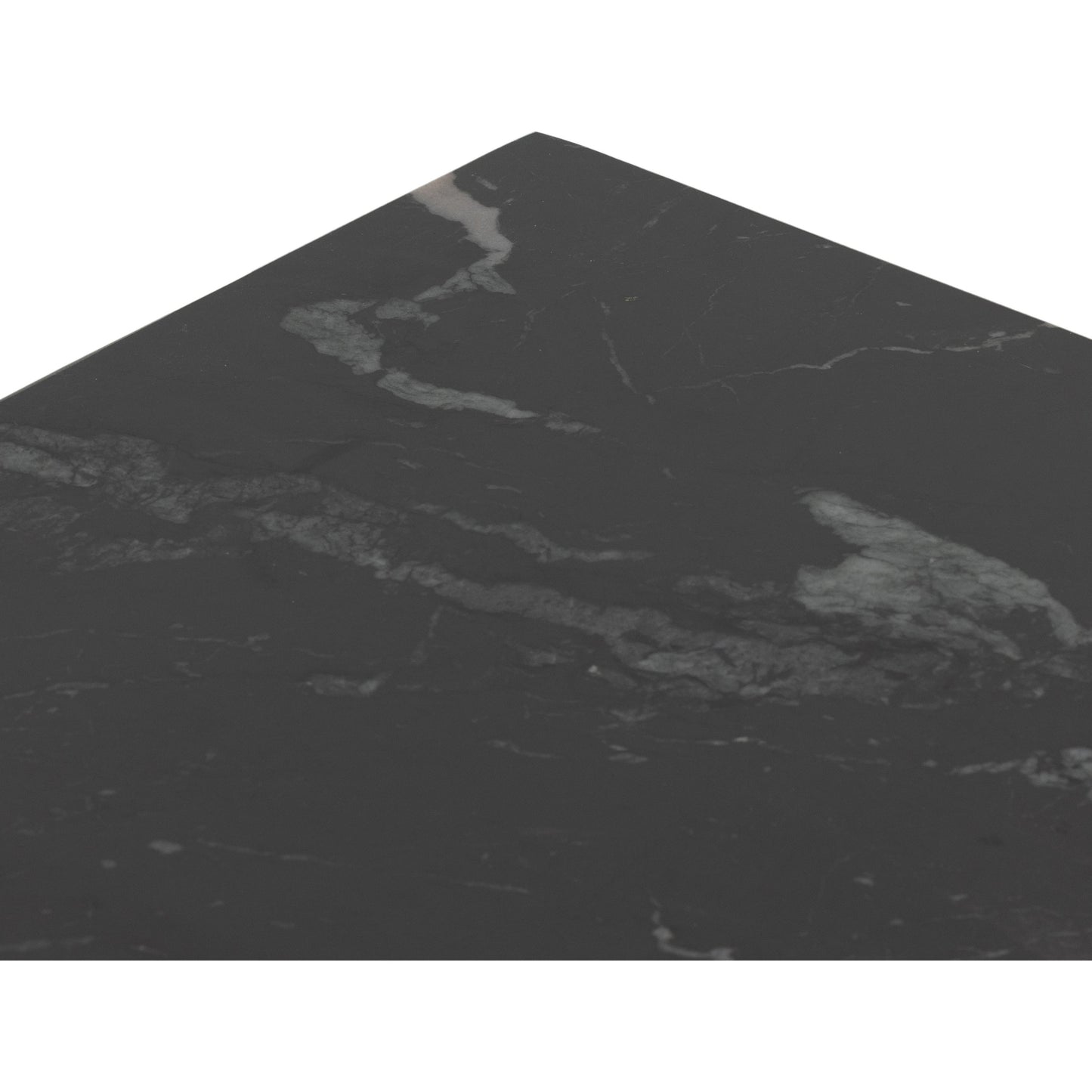 008 SI-1902694 | Additional Silo | Terrell End Table by Four Hands in raw black, black marble. Made from solid marble, aluminum in a modern style.
