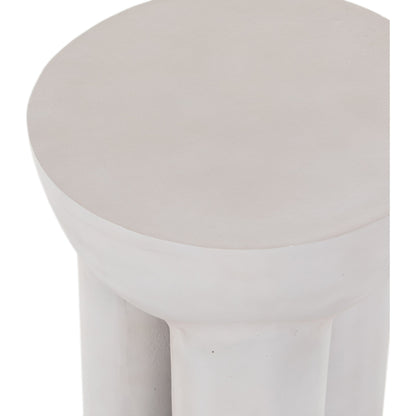 Sante End Table by Four Hands in raw black. Made from aluminum, engineered hardwood in a modern style.
