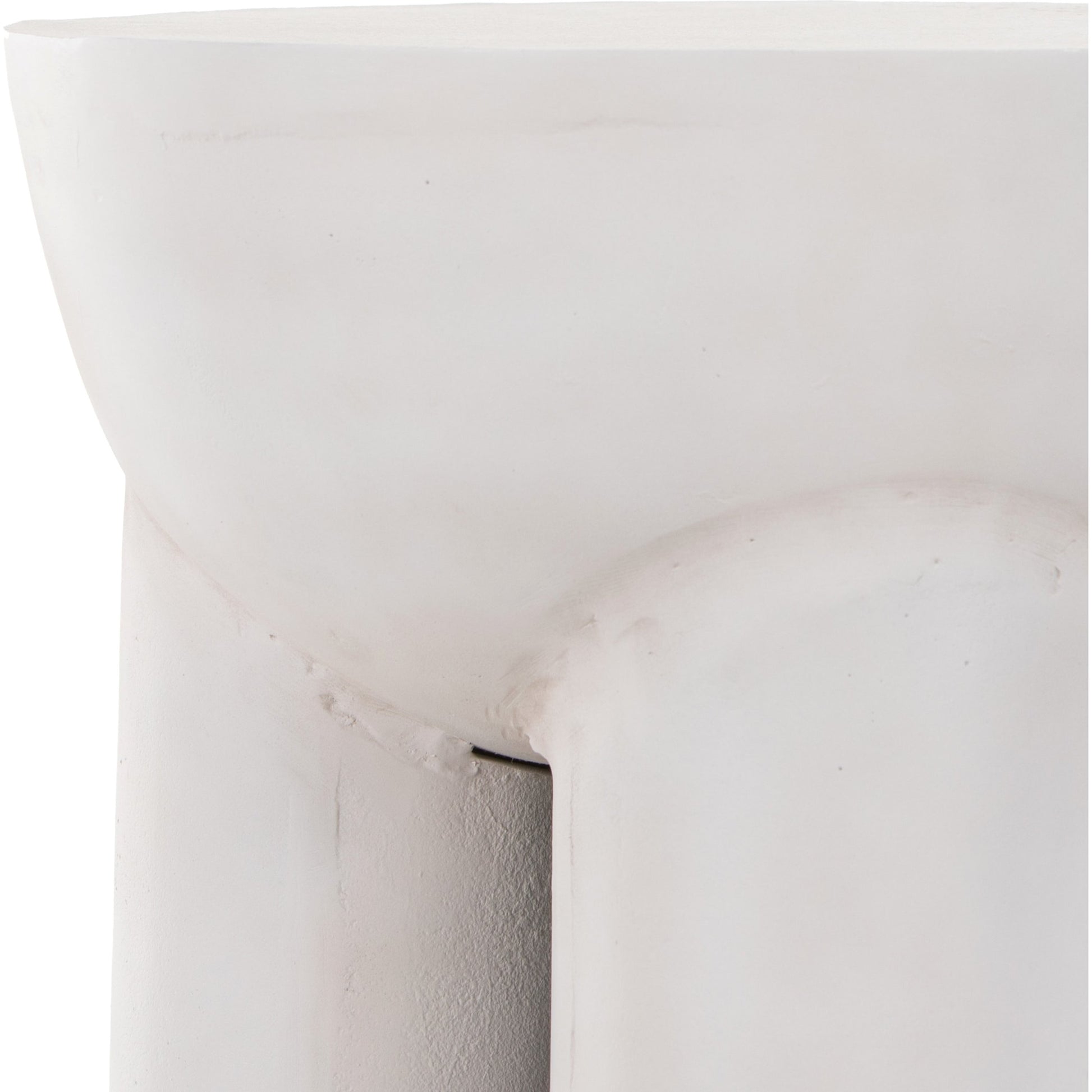 Sante End Table by Four Hands in raw black. Made from aluminum, engineered hardwood in a modern style.