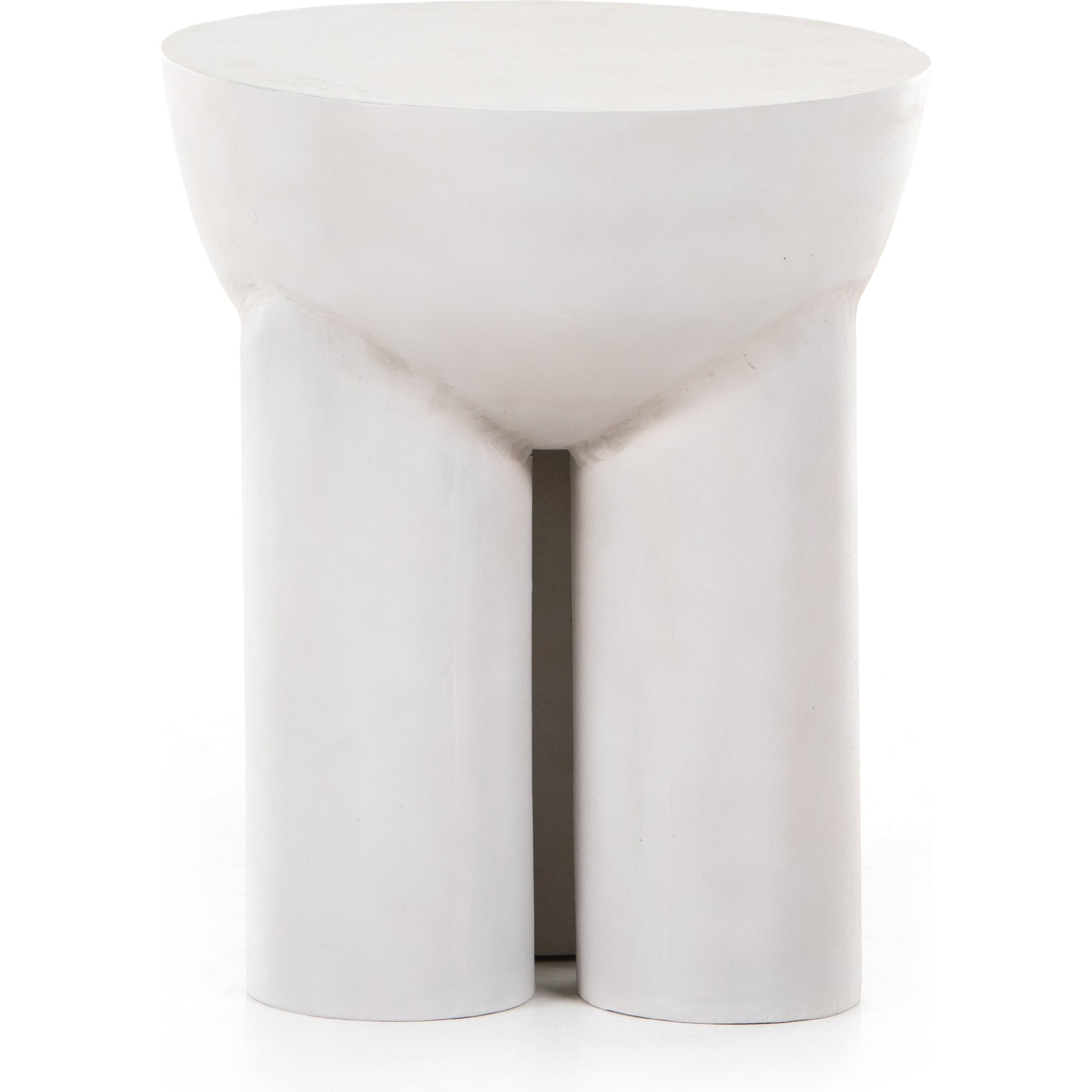 Sante End Table by Four Hands in raw black. Made from aluminum, engineered hardwood in a modern style.