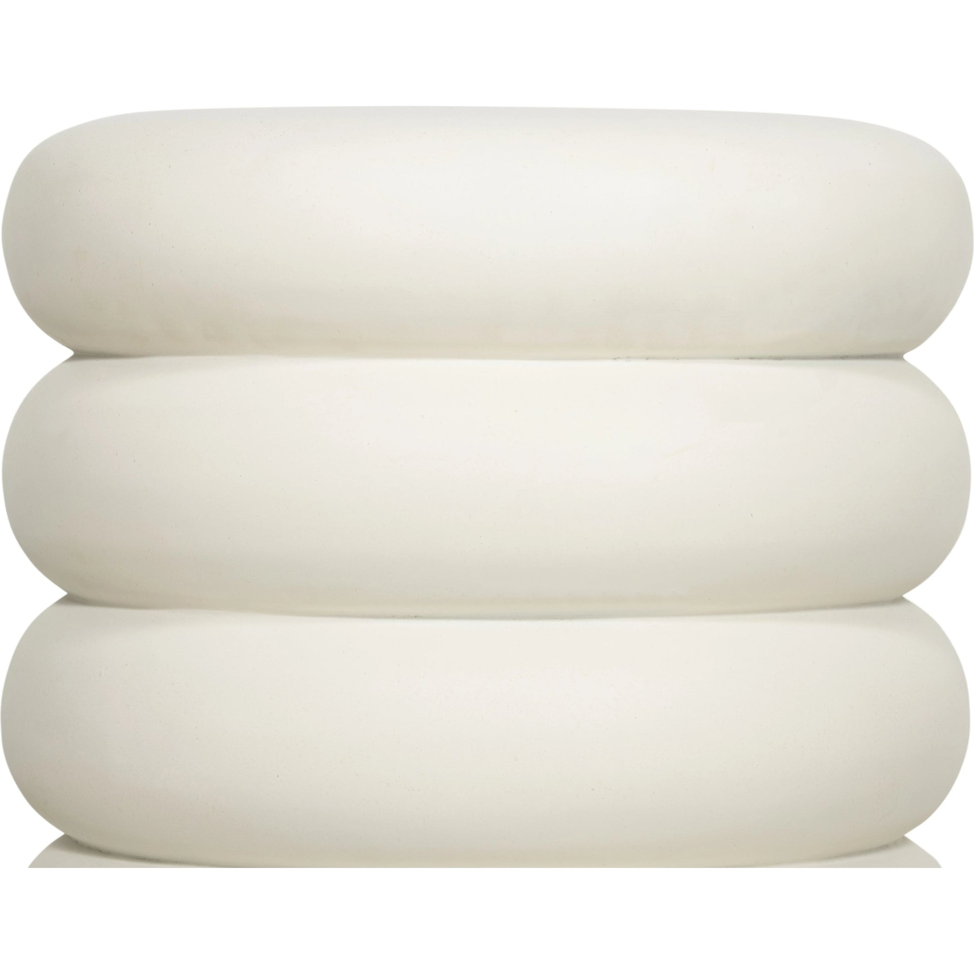 West End Table by Four Hands in ivory clay. Made from concrete in a modern style.