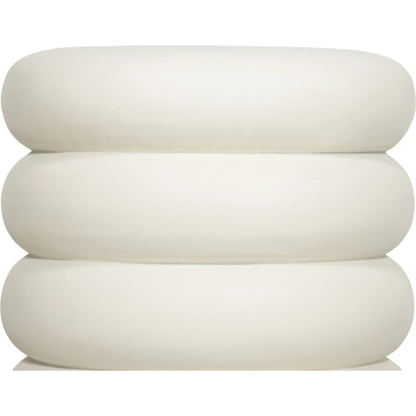 West End Table by Four Hands in ivory clay. Made from concrete in a modern style.