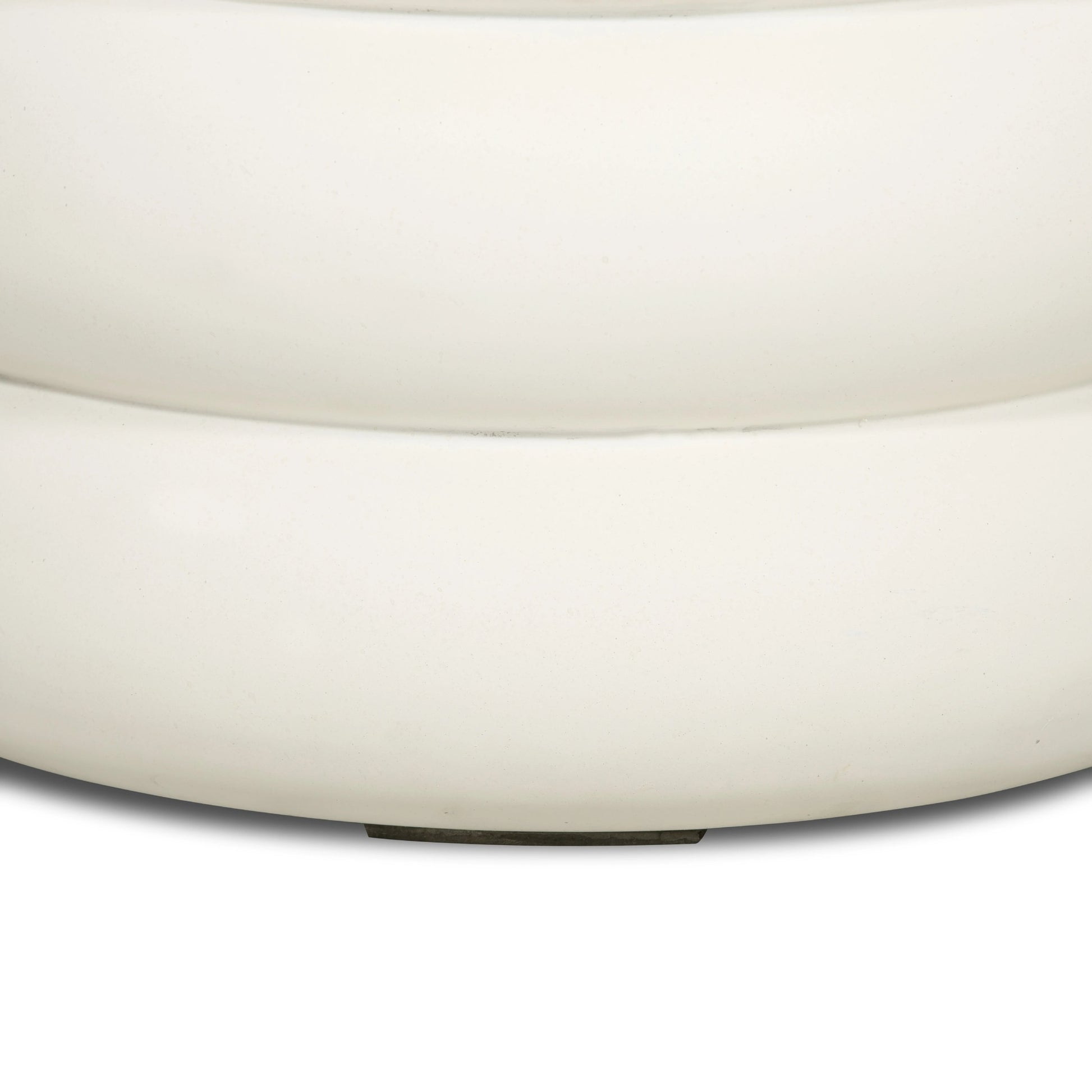 West End Table by Four Hands in ivory clay. Made from concrete in a modern style.