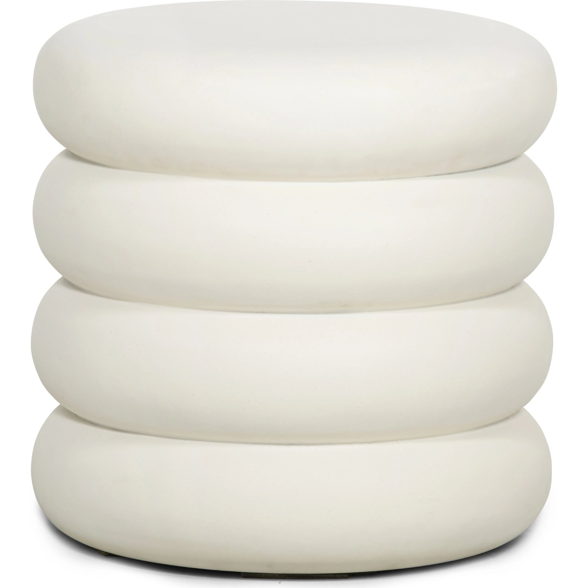 West End Table by Four Hands in ivory clay. Made from concrete in a modern style.